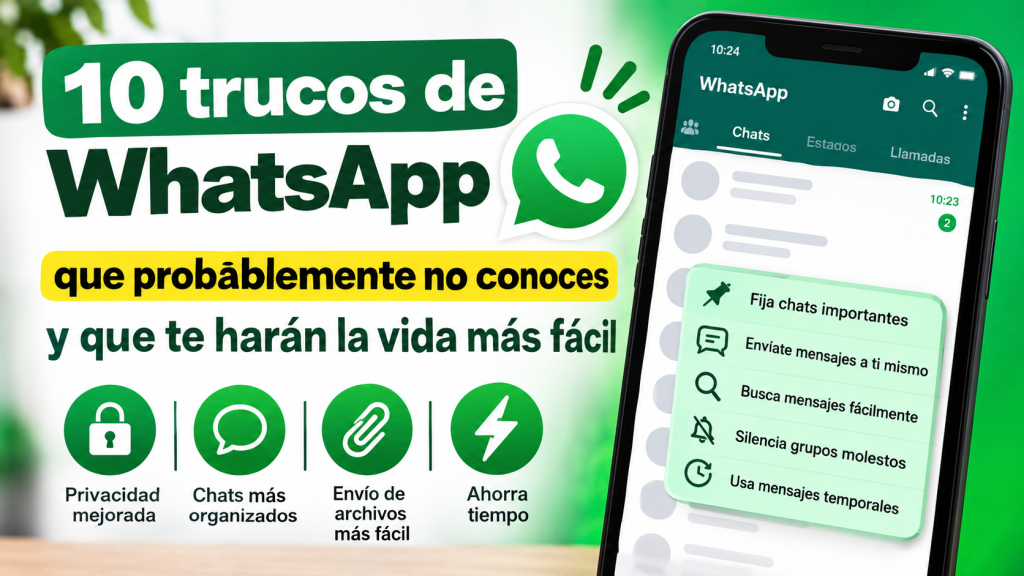 10 trucos de WhatsApp que probablemente no conoces y que te harán la vida más fácil