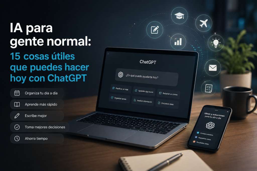 IA para gente normal: 15 cosas útiles que puedes hacer hoy con ChatGPT