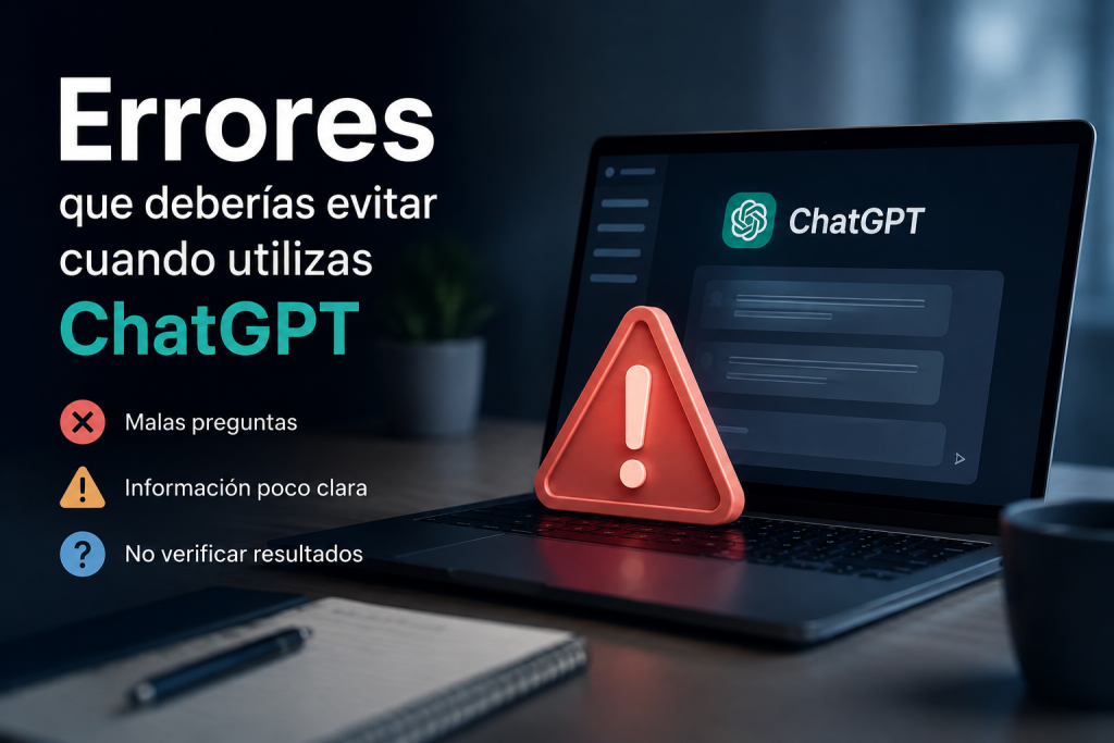 Errores que deberías evitar cuando utilizas ChatGPT