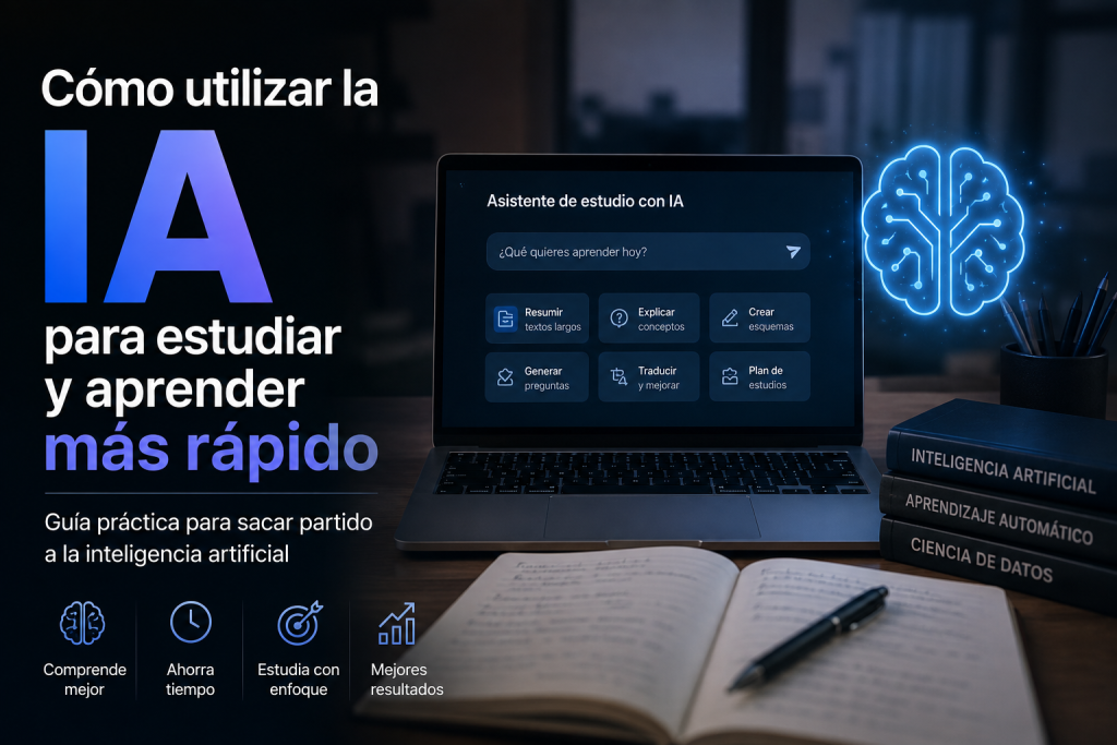 Cómo utilizar la IA para estudiar y aprender más rápido: guía práctica para sacar partido a la inteligencia artificial