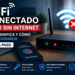 WiFi conectado pero sin Internet: qué significa y cómo solucionarlo paso a paso