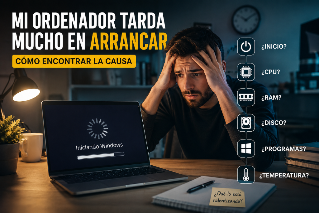 Mi ordenador tarda mucho en arrancar: cómo encontrar la causa