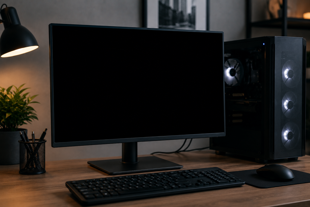 Mi PC se enciende pero la pantalla queda negra: qué comprobar antes de preocuparte