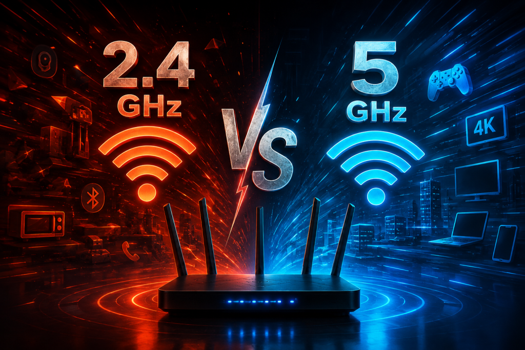 WiFi 2,4 GHz o 5 GHz: cuál utilizar según el problema