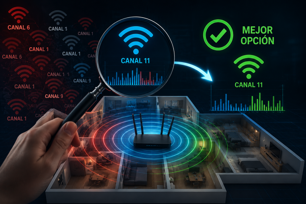 Cómo elegir el mejor canal WiFi cuando hay interferencias