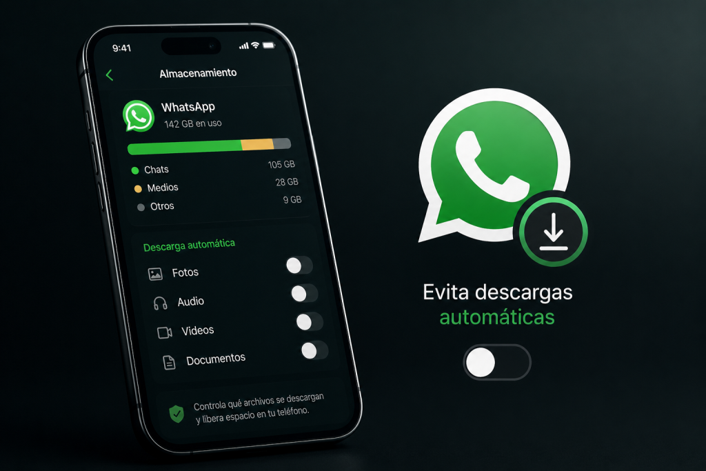 WhatsApp descarga automáticamente demasiados archivos: cómo evitarlo