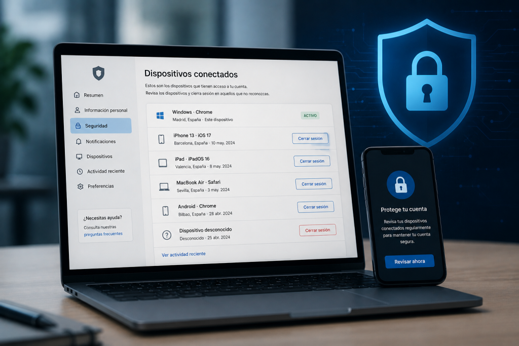 Cómo comprobar qué dispositivos tienen acceso a tus cuentas: guía paso a paso