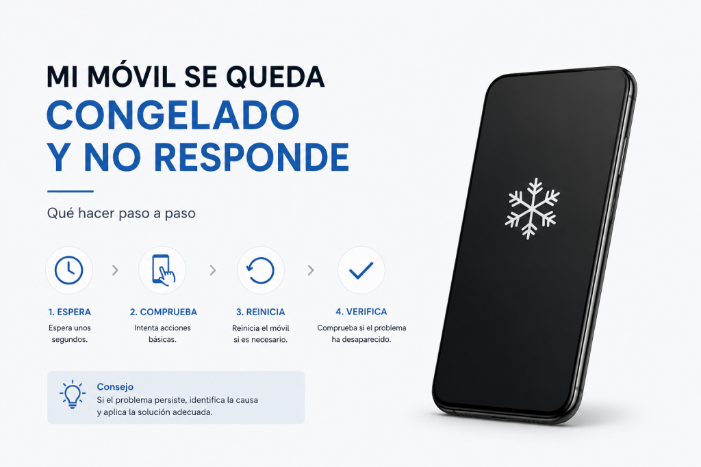 Mi móvil se queda congelado y no responde: qué hacer