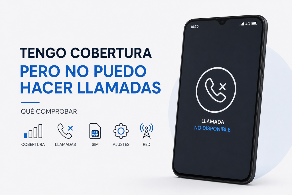 Tengo cobertura pero no puedo hacer llamadas: qué comprobar