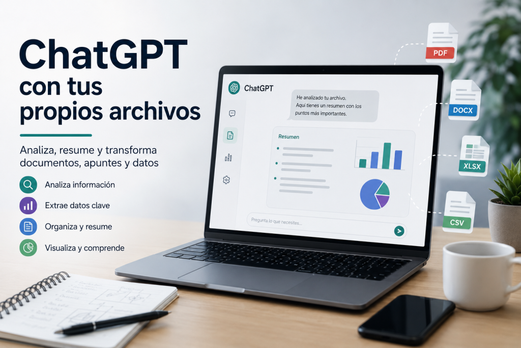 Cómo usar ChatGPT con tus propios archivos: documentos, apuntes y datos