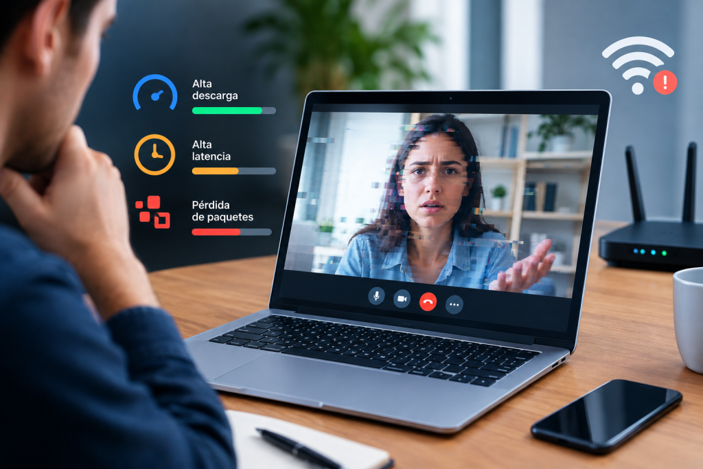 Tengo buena velocidad de descarga, pero las videollamadas van mal: qué está fallando